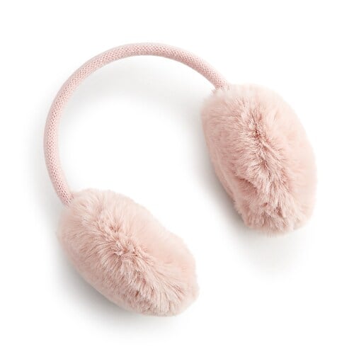 LC Lauren Conrad Knit Band Faux Fur Earmuffs