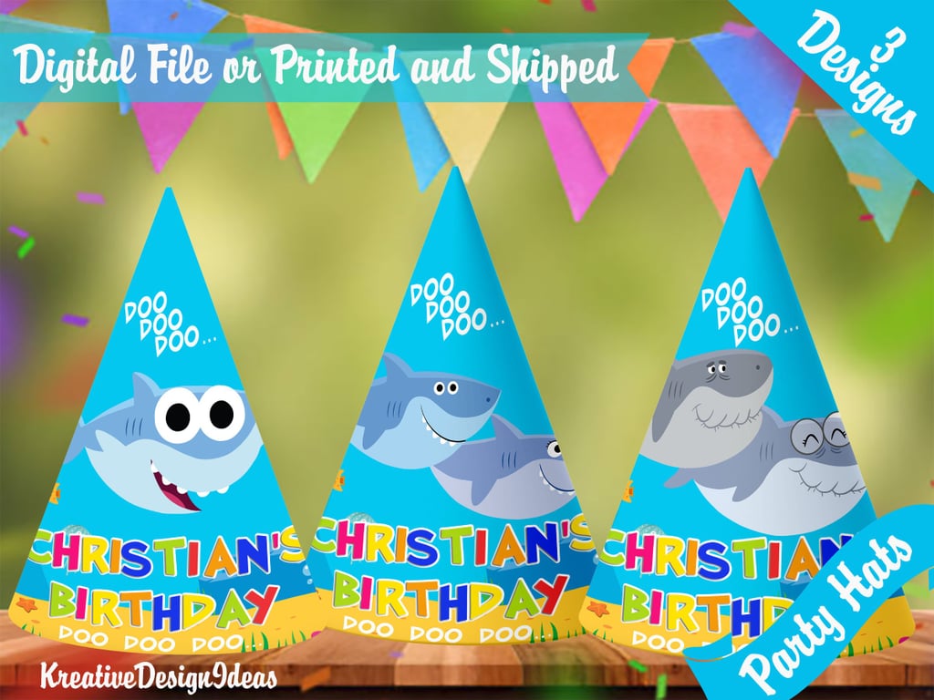 Baby Shark Party Hats | Baby Shark Party Supplies | POPSUGAR Family ...