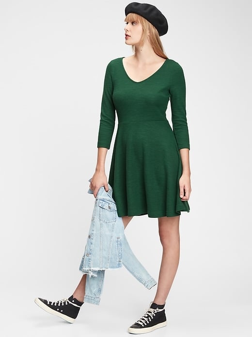 Gap Ponte Flare Dress Gap Is Having a Major Winter Sale and