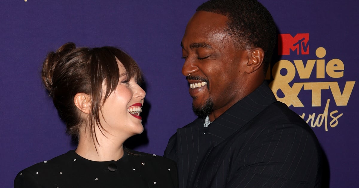 Avengers, Assemble: Anthony Mackie and Elizabeth Olsen Hug It Out at the MTV Awards