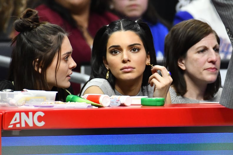 Kendall Jenner Sitting Courtside at a Los Angeles Clippers Game in January 2019