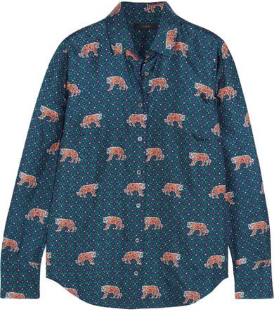 J.Crew Printed Silk-Twill Shirt | We 