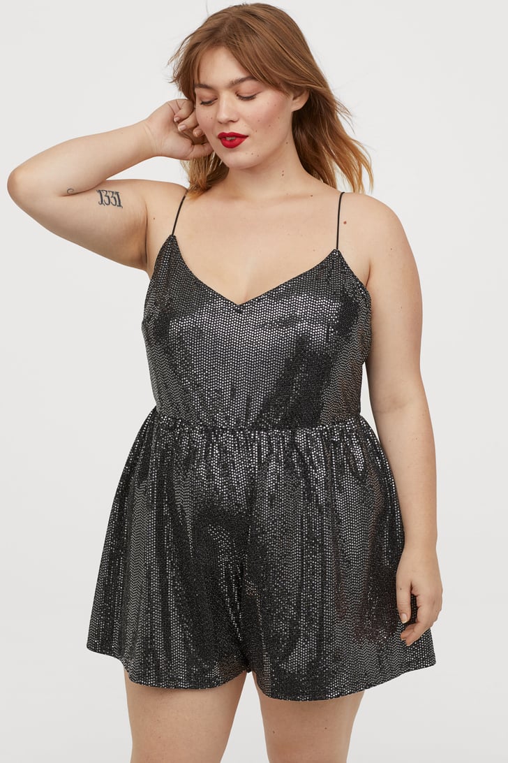 sequin romper h&m
