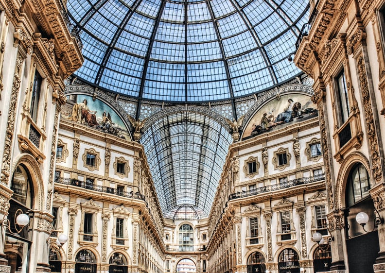 Window-shop in Galleria Vittorio Emanuele II