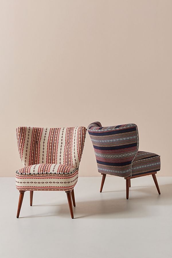 Cheyenne-Striped Woven Accent Chair
