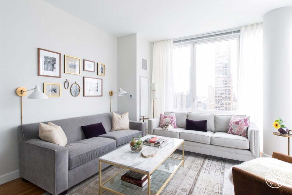 Large windows and natural light would make the snow queen feel right at home during snowstorms.
