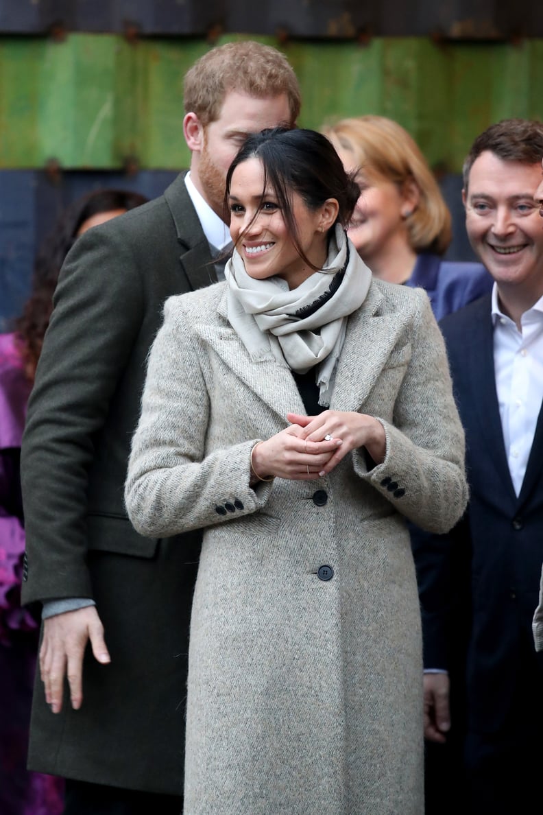 Meghan Markle s Gray Smythe Coat PS UK Fashion