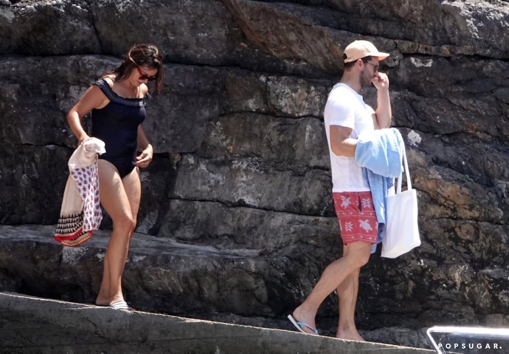 Jamie Dornan and Amelia Warner in Italy August 2018