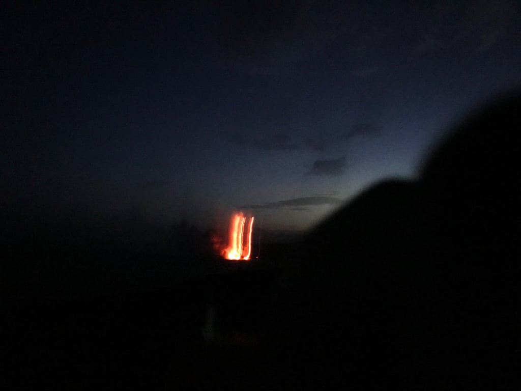 If you dare, you can hike up close to the lava streams. Bring tons of water, though! It gets incredibly hot and humid during the day, and the heat rising from the black lava stone doesn't make it better.