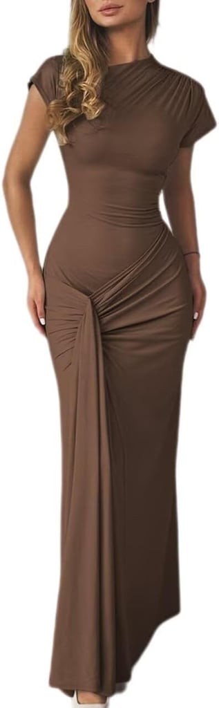 Mojessy Bodycon Maxi Cocktail Dress