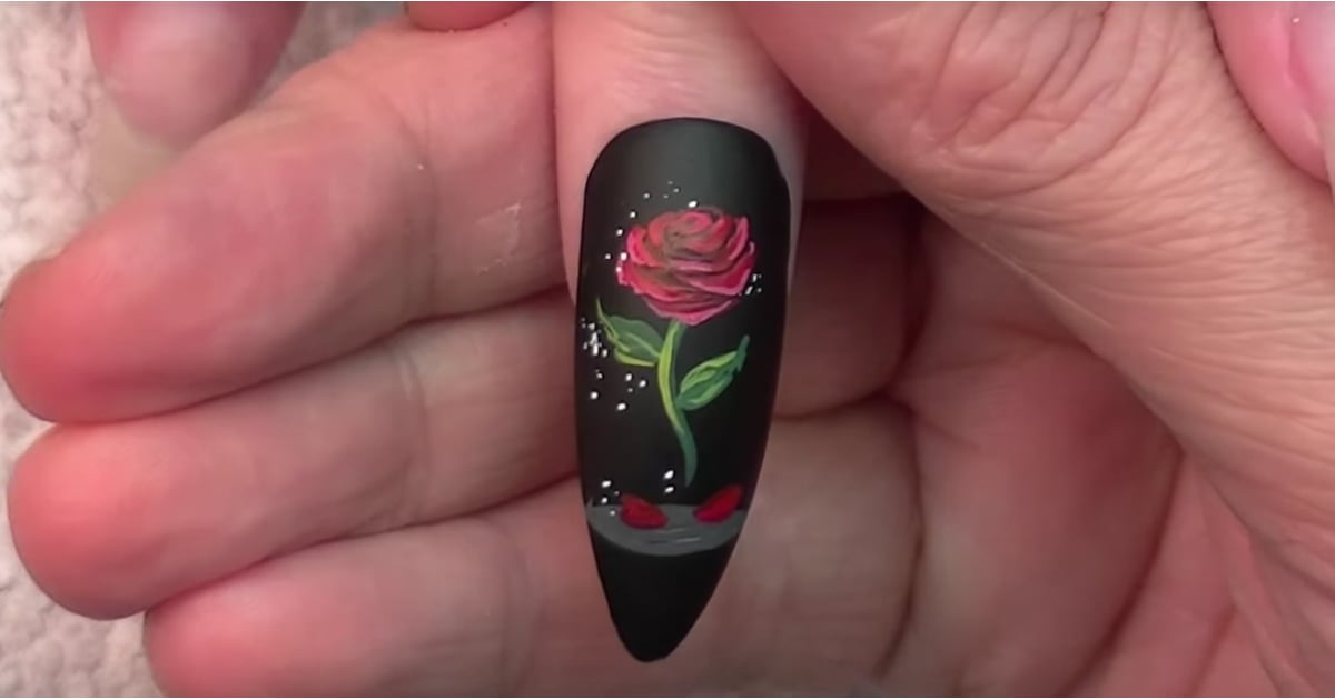 Enchanted Rose Nail Art - wide 3