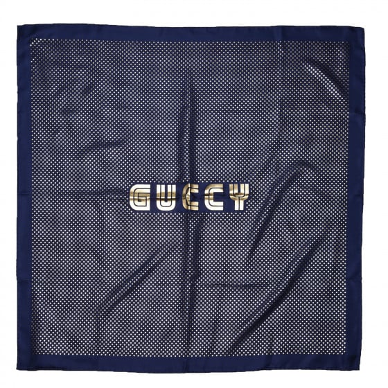 Gucci Silk Star Print 'Guccy' Scarf