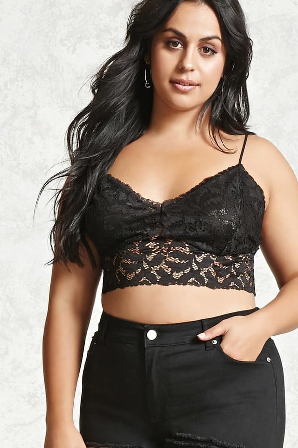 Forever 21 Plus-Size Lace Bralette | This Lingerie Looks So Sexy and Luxe . . . but It's All From Forever 21 Under $20 | POPSUGAR Fashion Photo 8