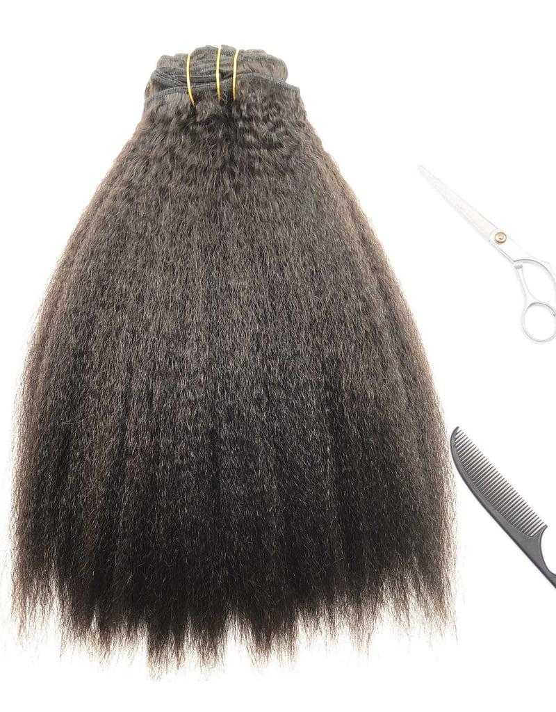 BetterLength Kinky Coarse Clip In Hair Extensions