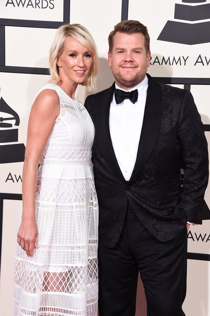 James Corden and Julia Carey
