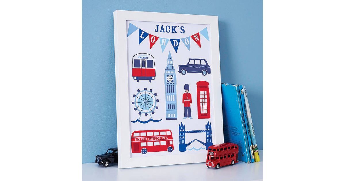 Sweet Home London's personalized London prints ($58) make a fun and | British Royal Baby Gifts ...