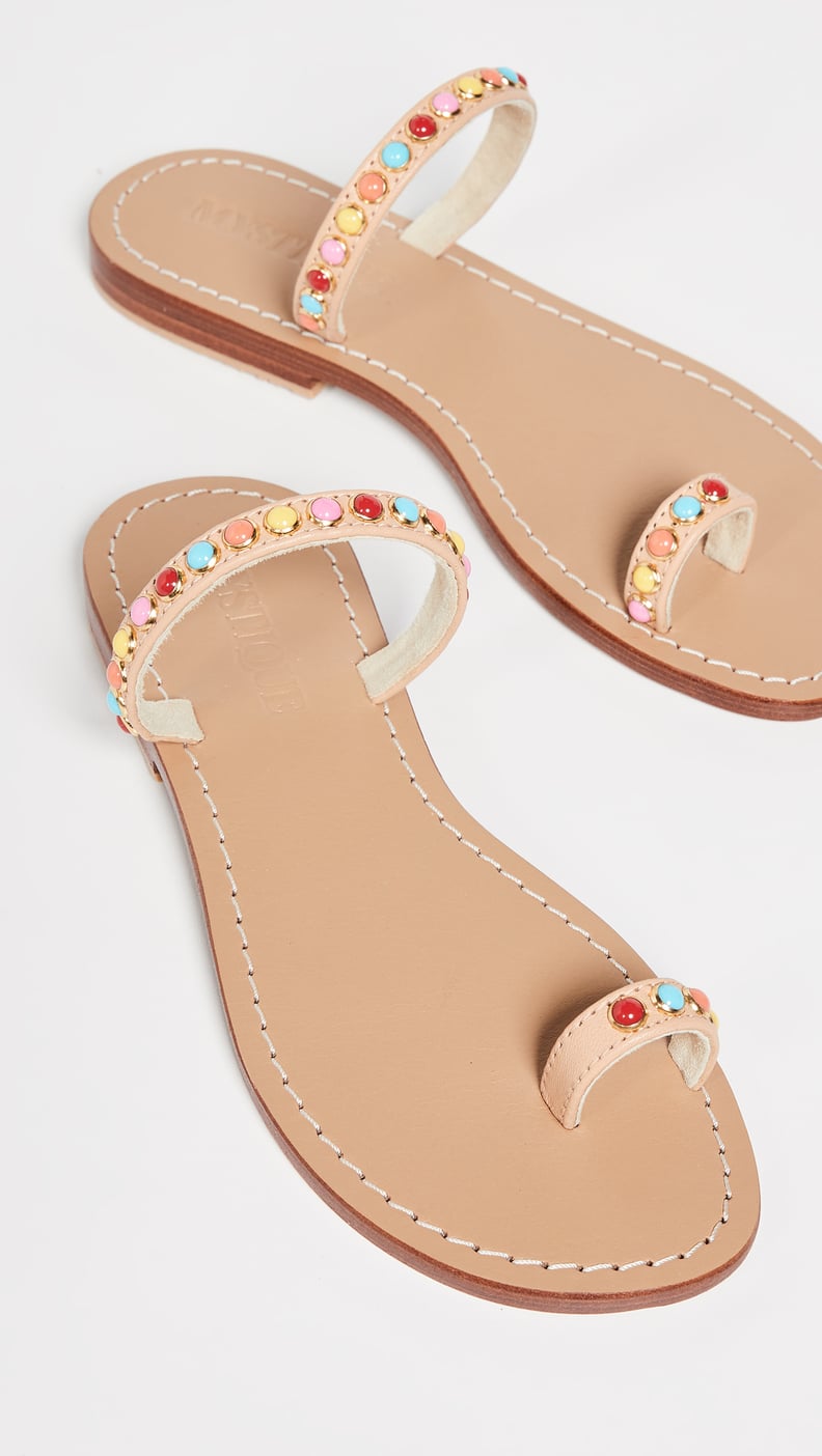 Mystique Stones Toe Ring Slides