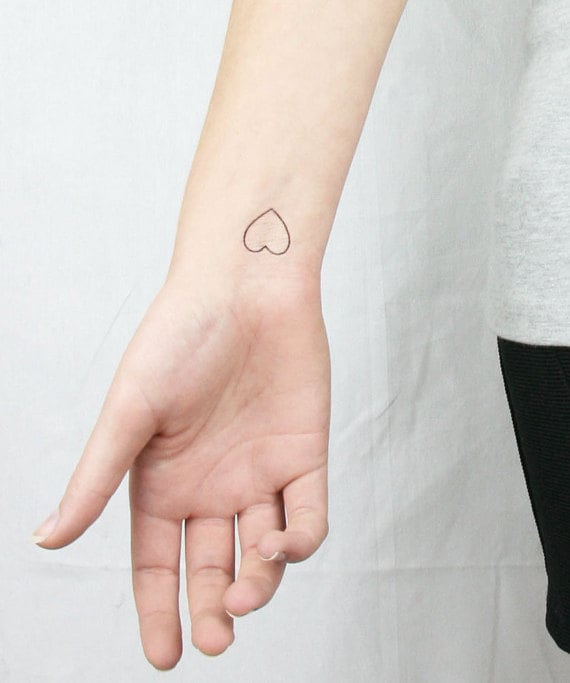 Tiny Hearts Temporary Tattoos