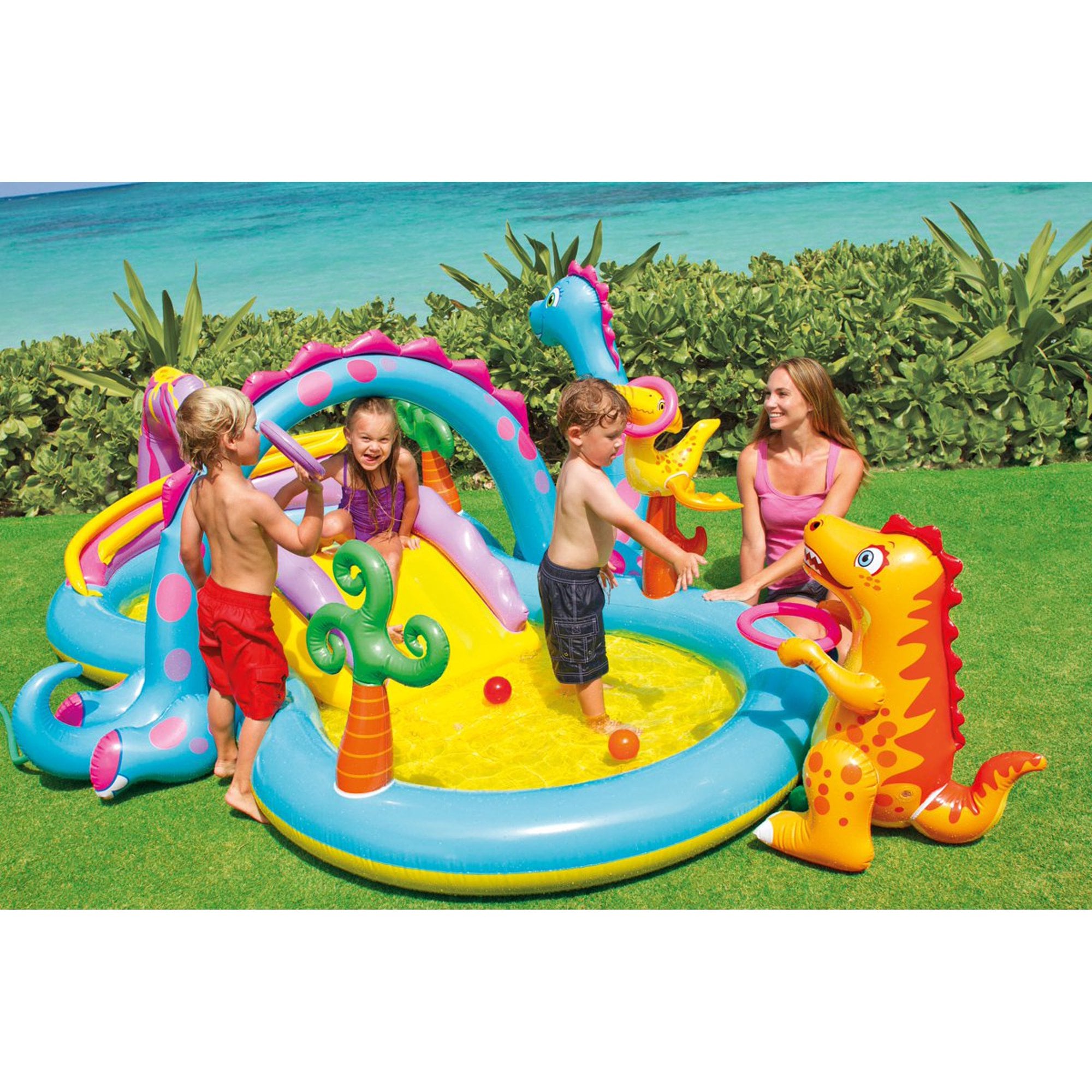 Intex Dinoland Pool Splish Splash These Outdoor Inflatable