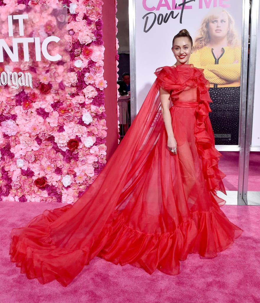 Miley Cyrus's Red Dress at Isn't It Romantic Premiere