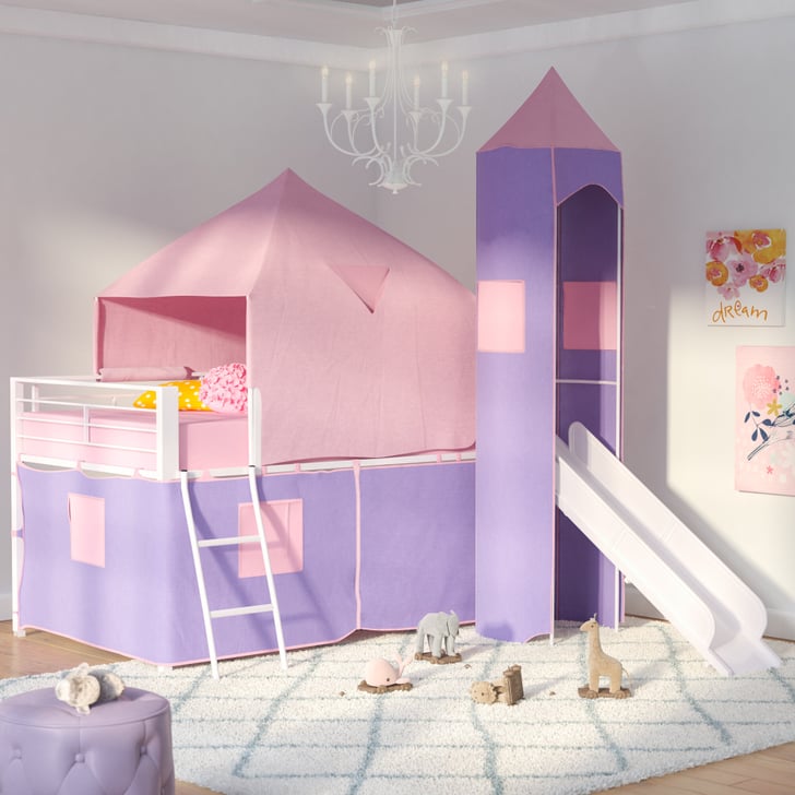 Pink outlet tent bed