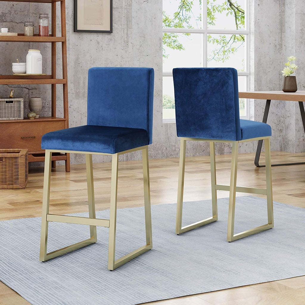 Lexi Modern Velvet Barstools