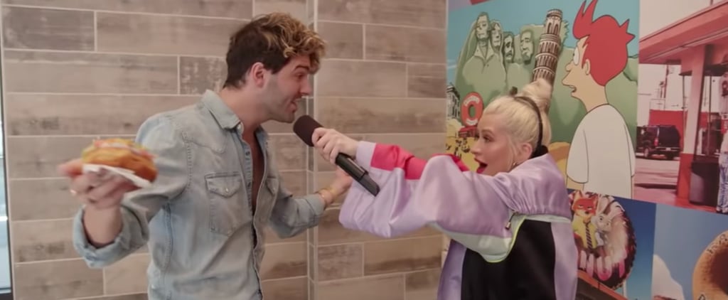 Christina Aguilera Doughnut Shop Prank Jimmy Kimmel Video