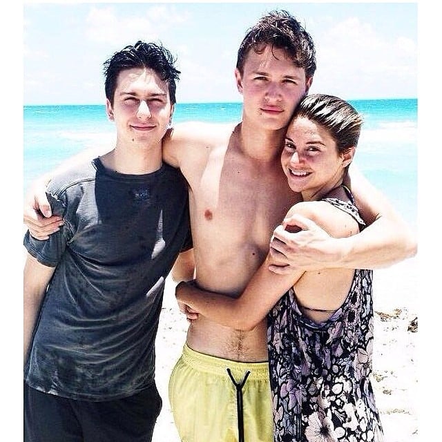 When He Had the Best Beach Day With His TFIOS Costars