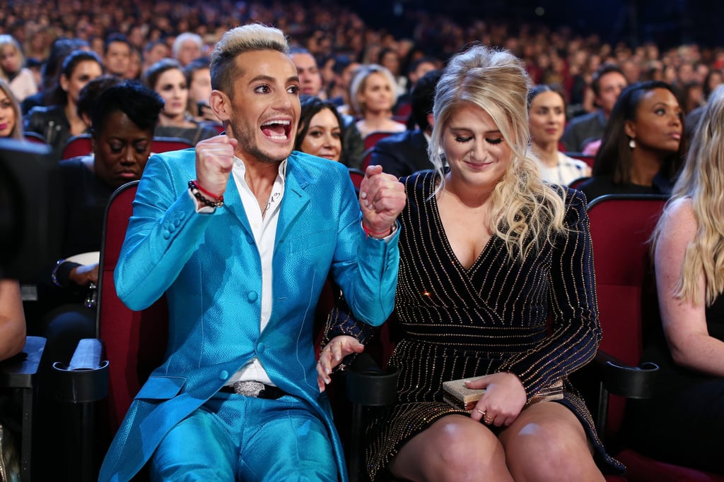 Frankie Grande couldn't hold in his excitement for favorite album winner Meghan Trainor.