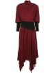 Proenza Schouler Fitted Sleeves Draped Dress