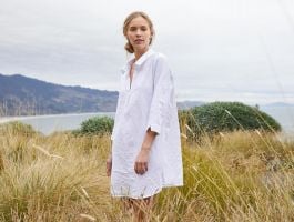 Coyuchi Organic Crinkled Sleep Shirt