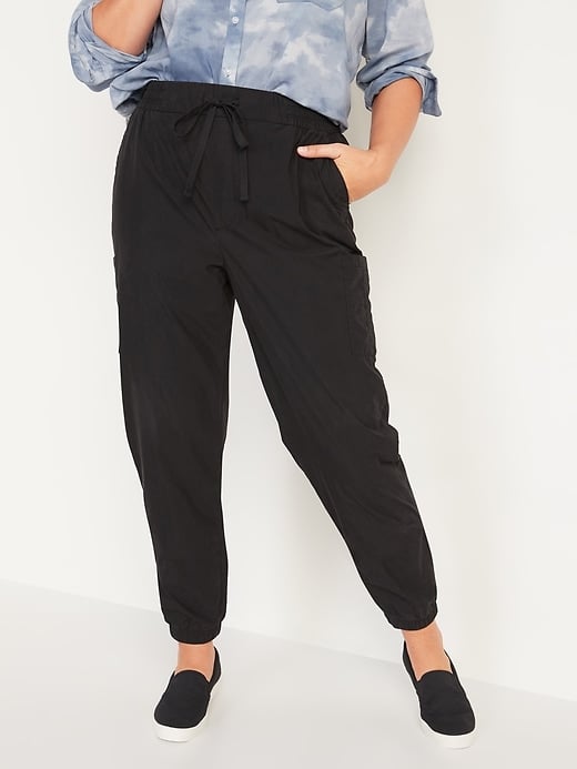 Old Navy High-Waisted Poplin Tapered Jogger Cargo Pants
