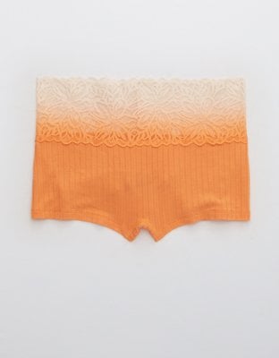 Aerie Ribbed Ombre Firework Lace Boybrief Underwear