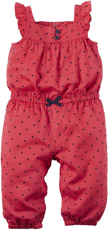 Red Mini-Heart Jumpsuit