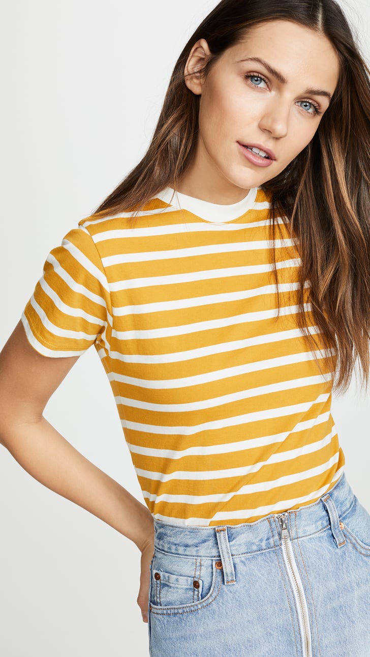 Hanes x Karla The Stripe Crew Tee | Best Cheap Clothes From Shopbop ...