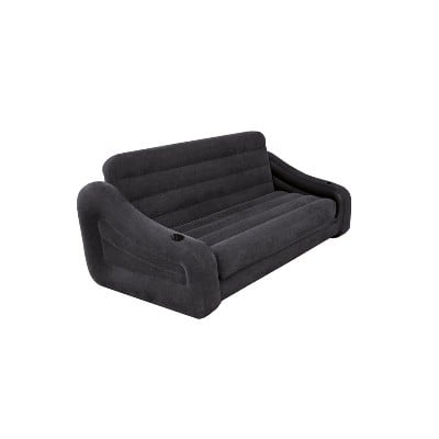 Intex Inflatable Queen Size Pull Out Futon Sofa Couch Bed