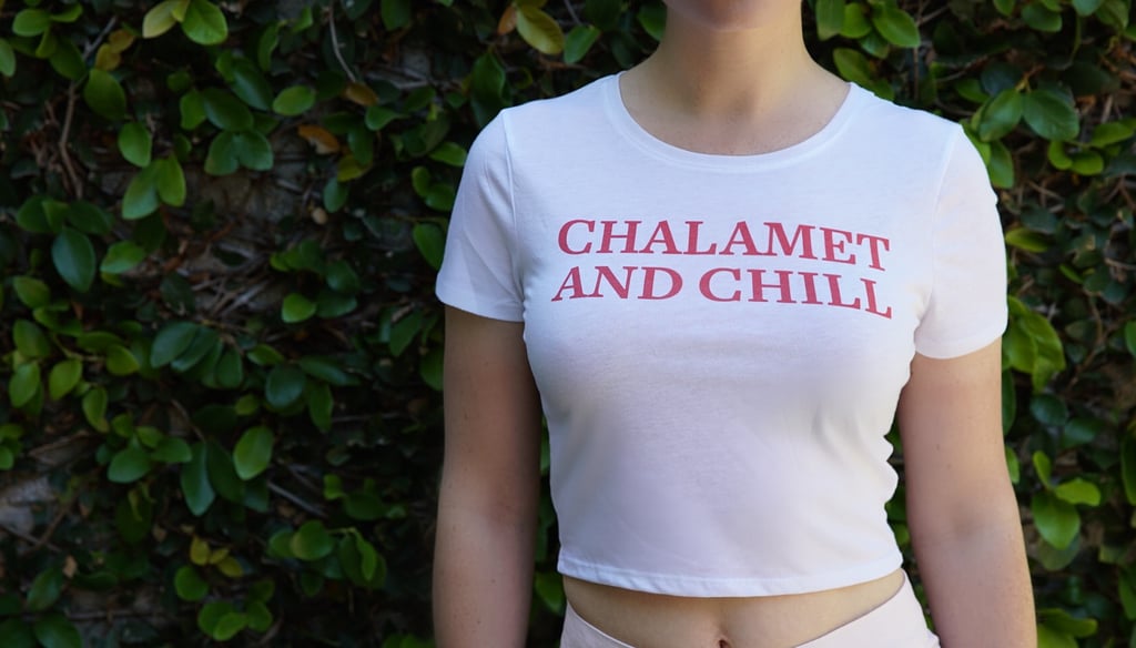 Chalamet and Chill Crop Tee
