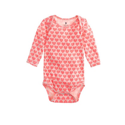 J.Crew Baby Heart-Print One-Piece