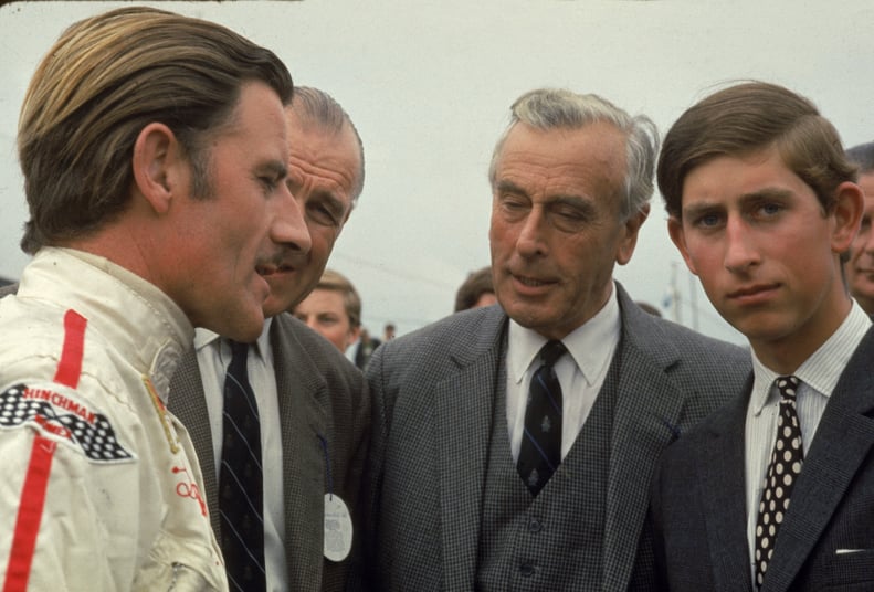 Prince Charles and Lord Mountbatten at a Race in 1970