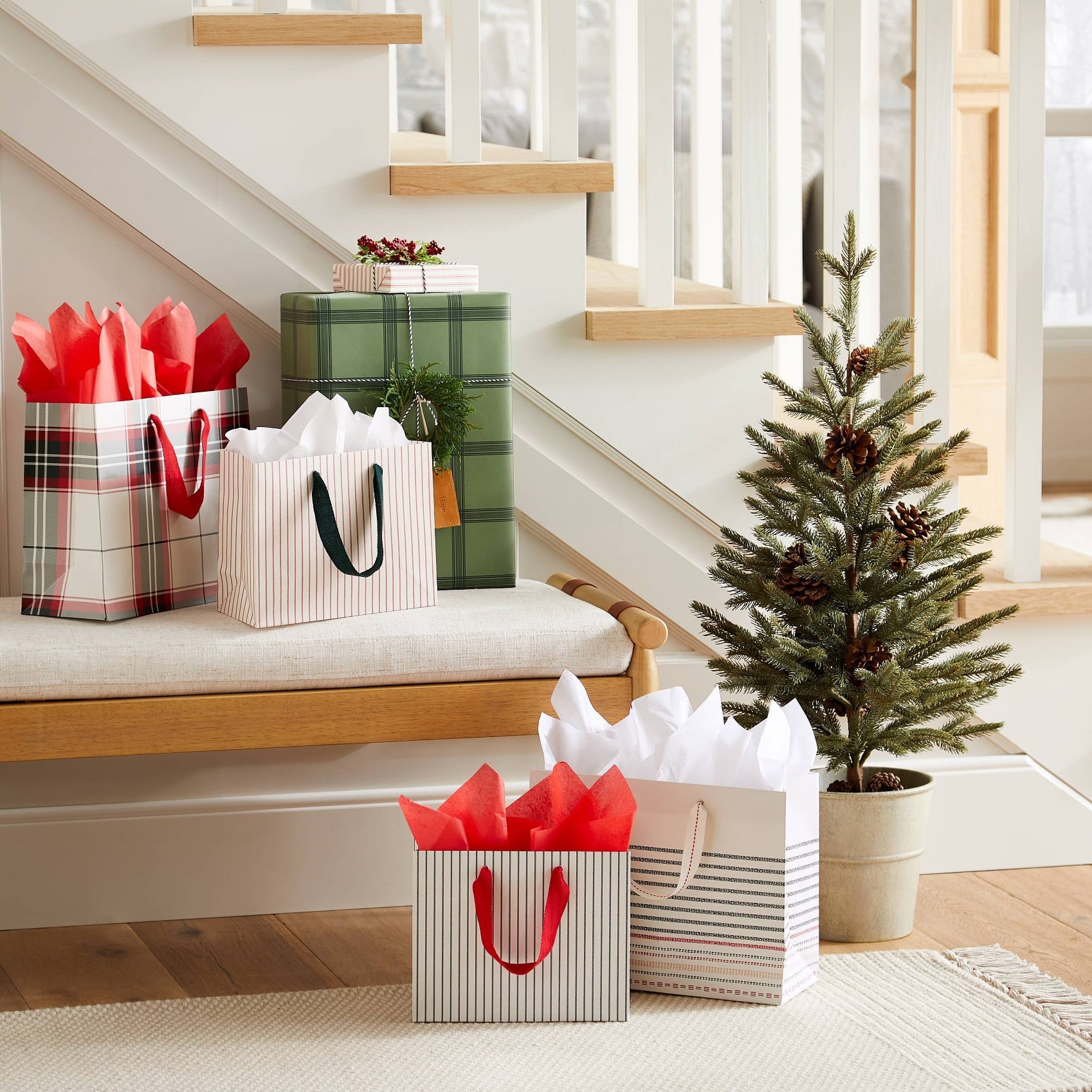 New w Tag Dish Towel Park Designs Christmas Tree Jacquard Fabric Gift Present 