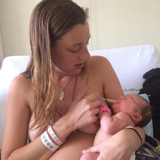 Mom's Postpartum Photo of Syringe-Feeding Her Baby