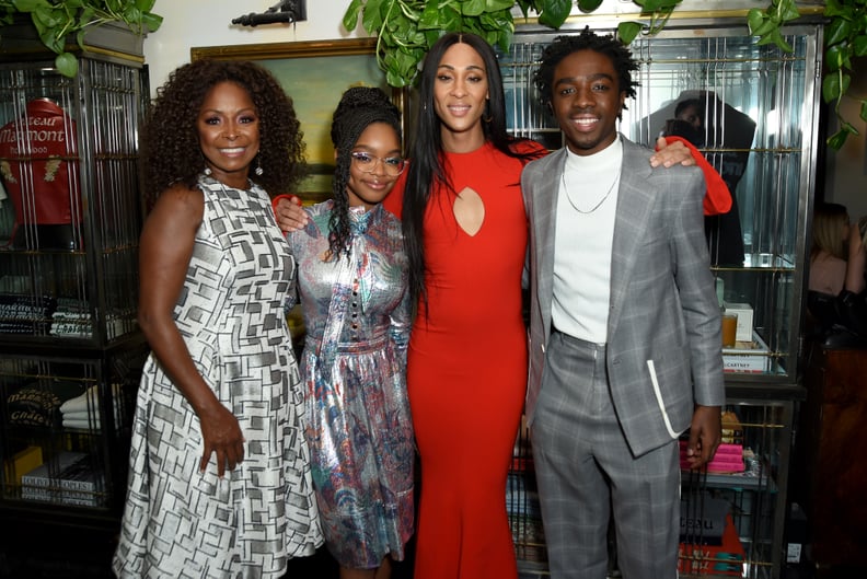 Crystal Fox, Marsai Martin, Mj Rodriguez, and Caleb McLaughlin at EW's 2020 SAG Awards Preparty