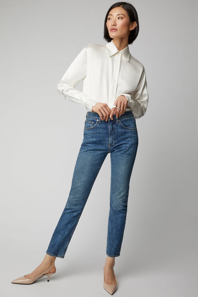 Brock Collection Wright High-Rise Straight-Leg Jeans