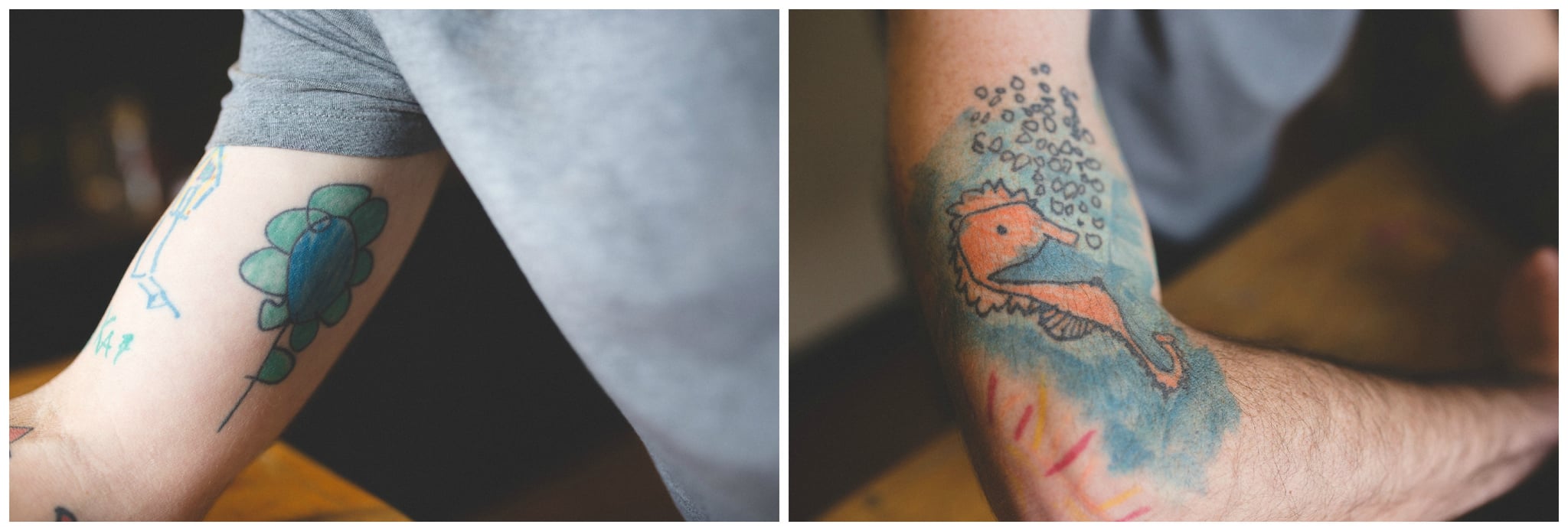 Father Gets a Tattoo Sleeve of His Son's Drawings | POPSUGAR Family