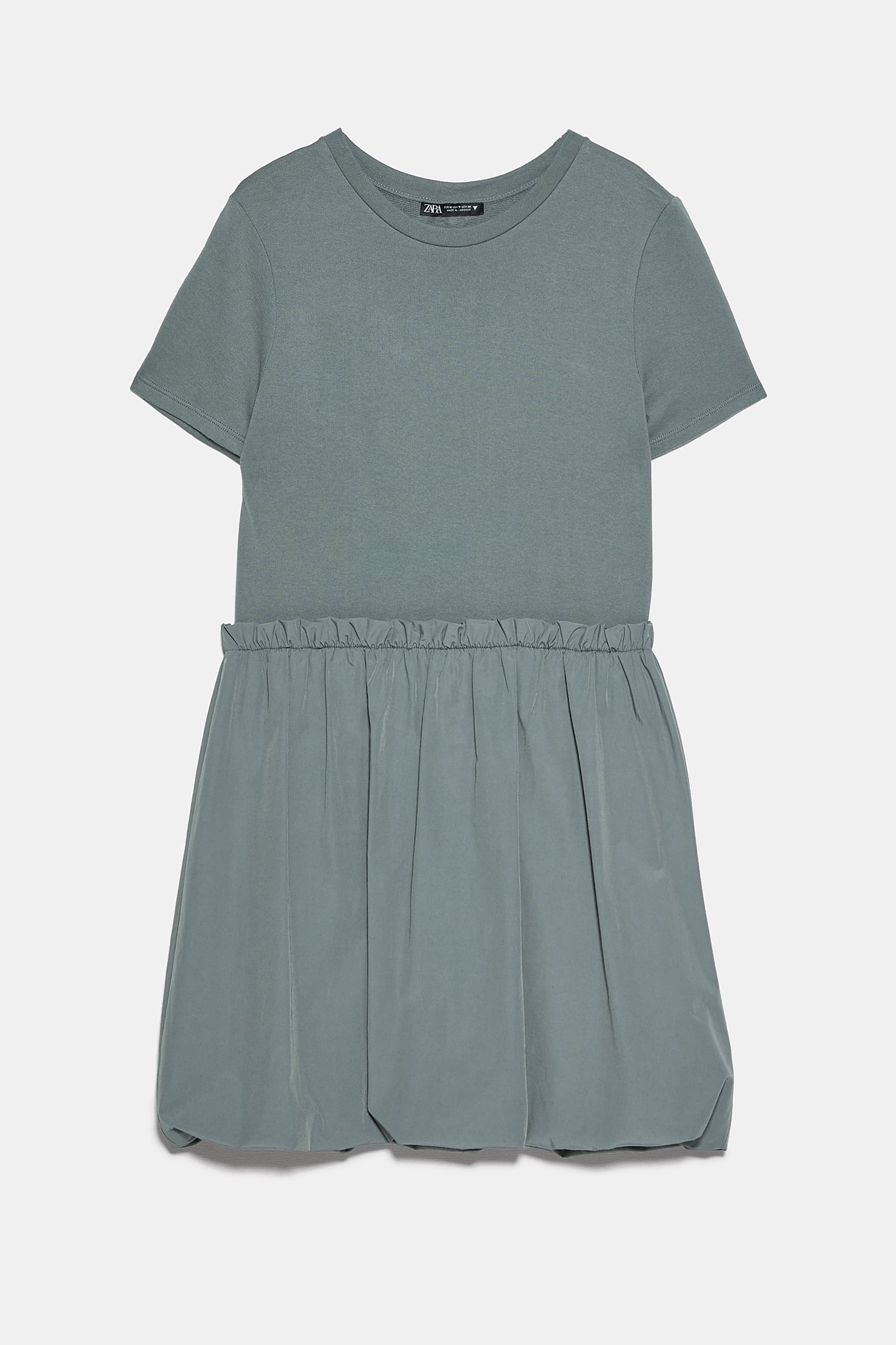 zara combined dress