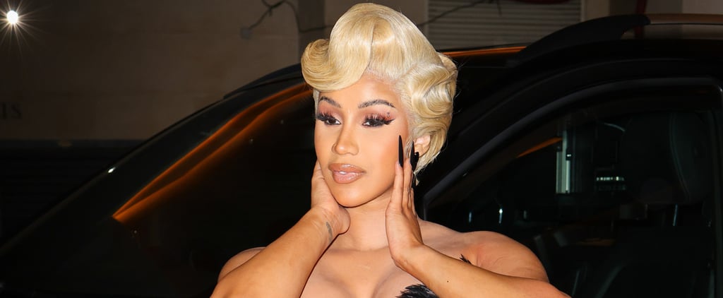 Cardi B's Black Pigtails With Chunky Red Highlights