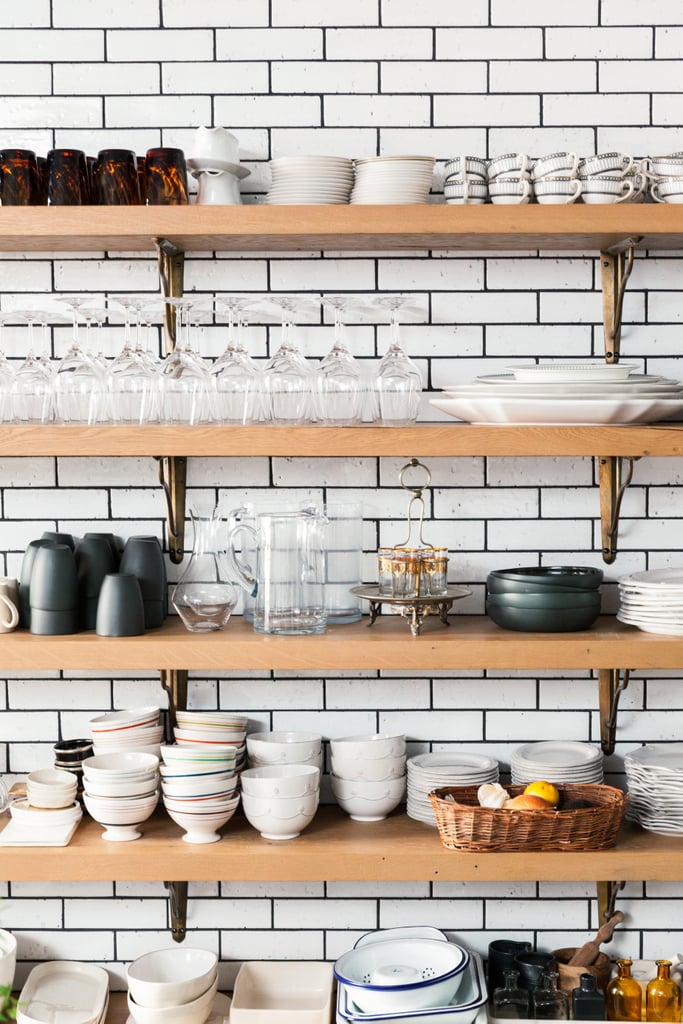 Alison prefer open shelves — “It’s all so beautiful, why hide it?”