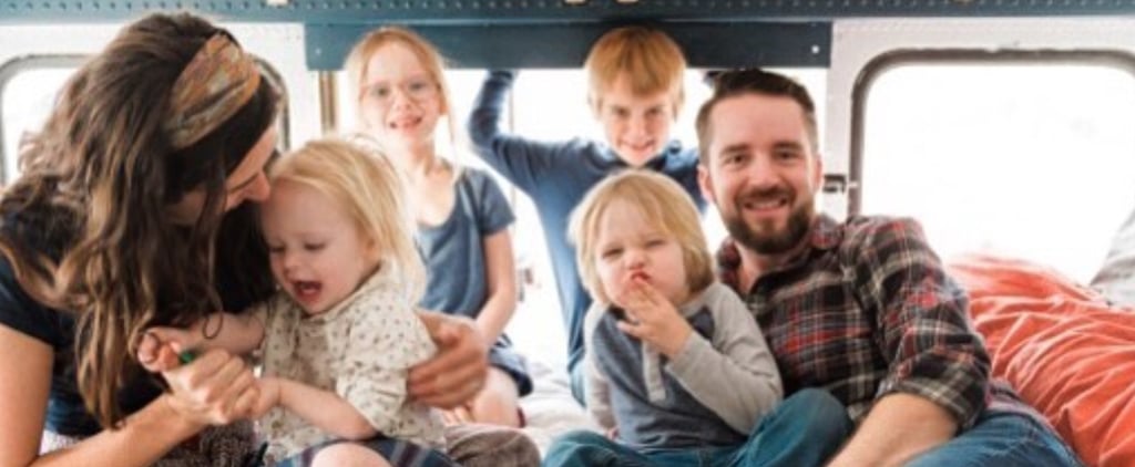 Family of 6 Lives in a School Bus With Dog