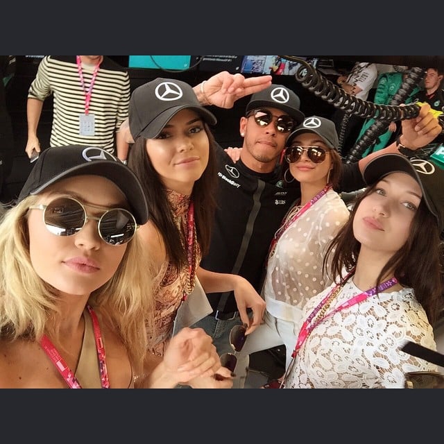 Kendall Jenner and Friends at Monaco Grand Prix 2015