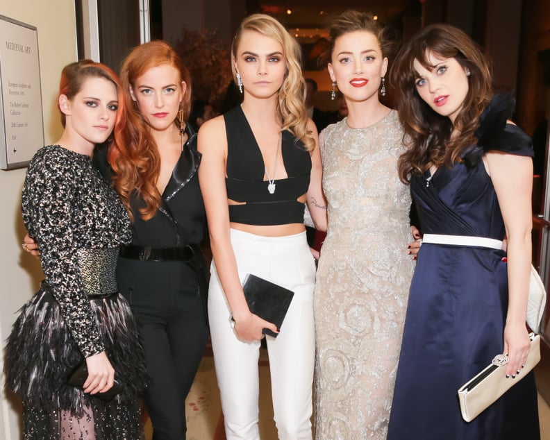 Kristen Stewart, Riley Keough, Cara Delevingne, Amber Heard, and Zooey Deschanel
